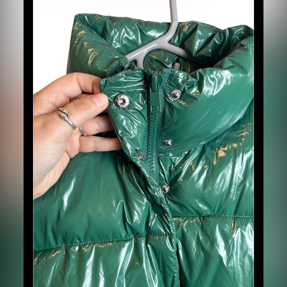Women’s Dèluc Kelly Green Nylon Marmi Puffer Vest Size XS - Picture 4 of 7